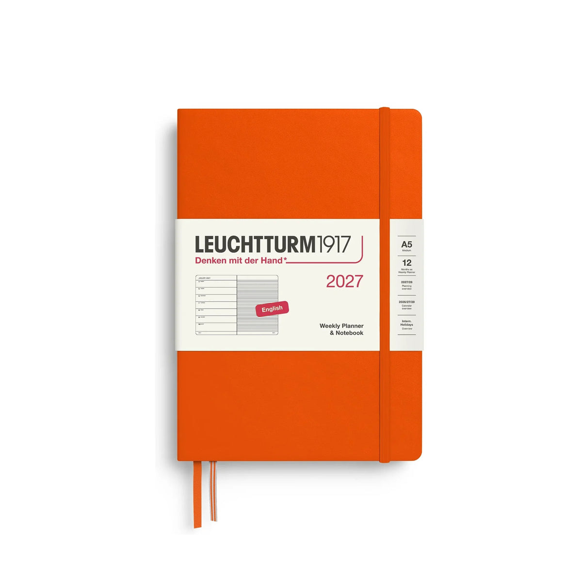 Leuchtturm1917 Weekly Planner & Notebook Medium (A5) 2027