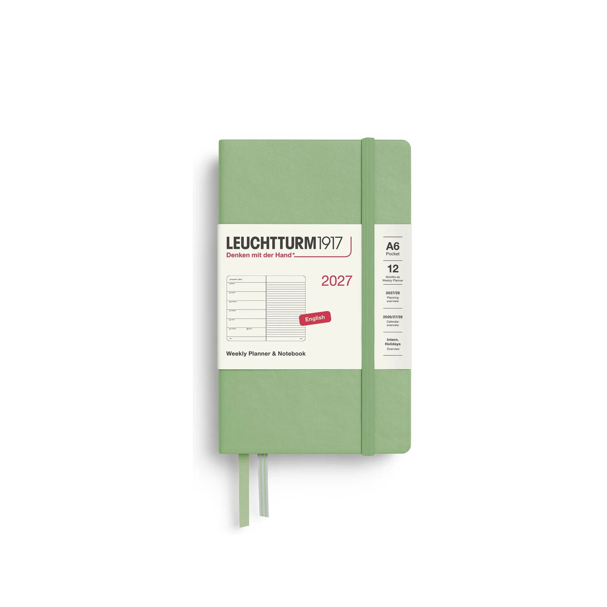 Leuchtturm1917 Weekly Planner & Notebook Pocket (A6) 2027