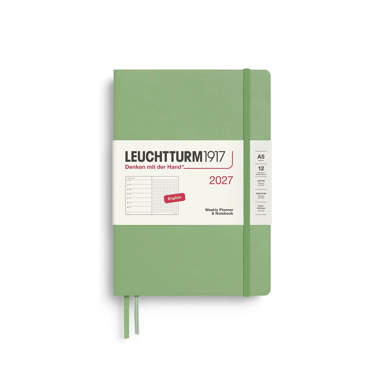Leuchtturm1917 Weekly Planner & Notebook Dotted Medium (A5) 2027