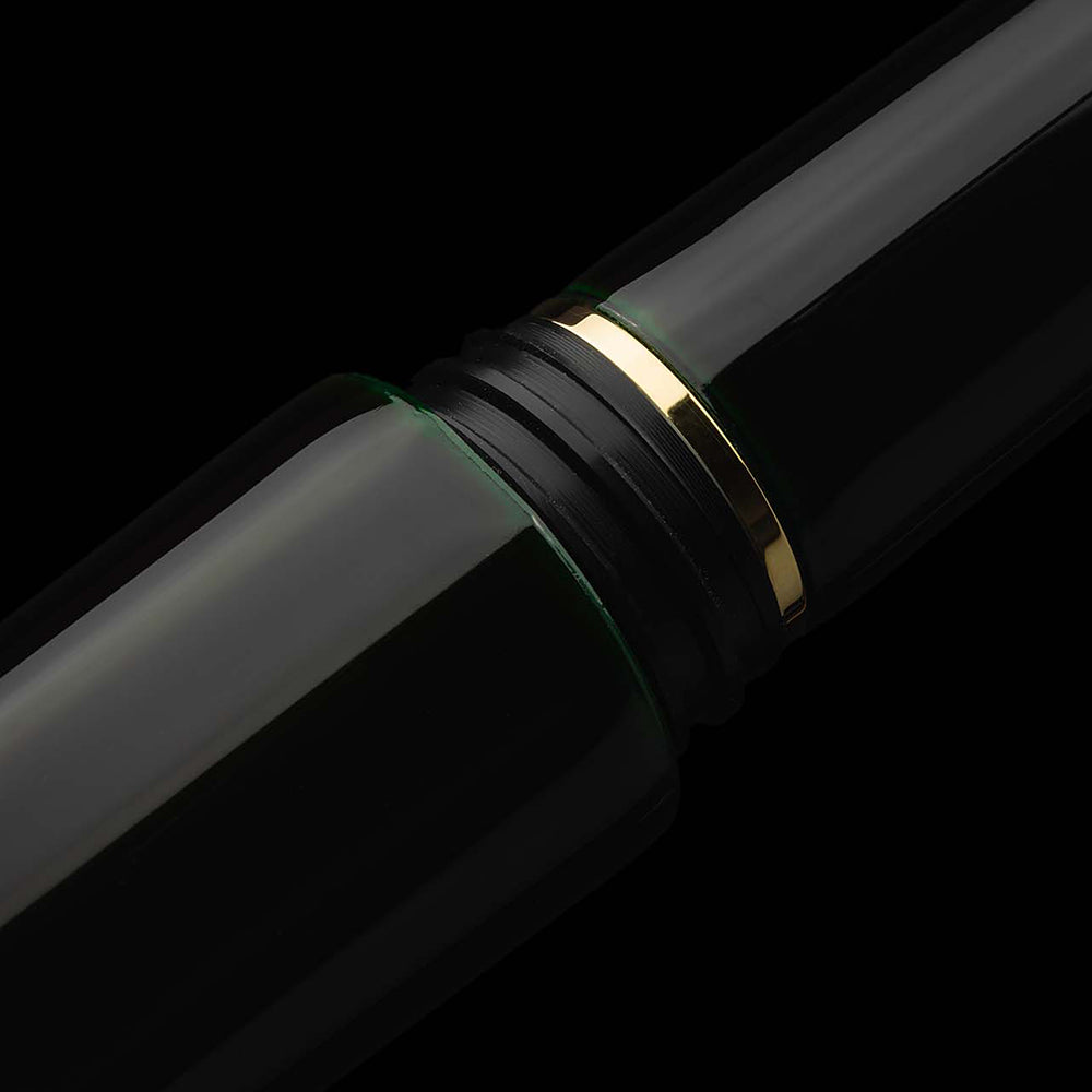 Scribo Piuma Hane Kuro Gold Trim Fountain Pen