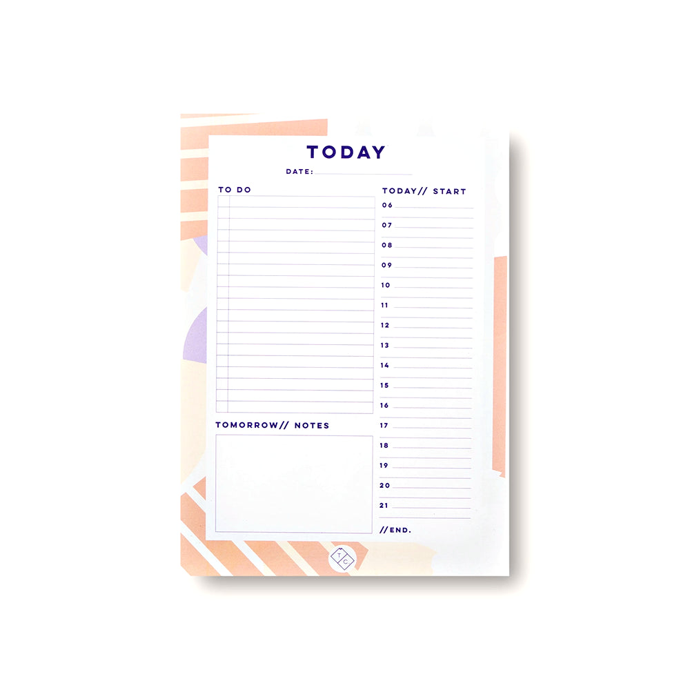 The Completist Spots + Stripes Daily Planner Pad