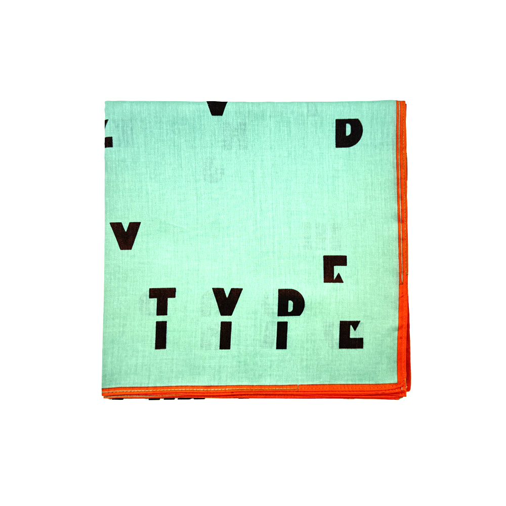 Tomigaya Letterpress Typeface Furoshiki Scarf
