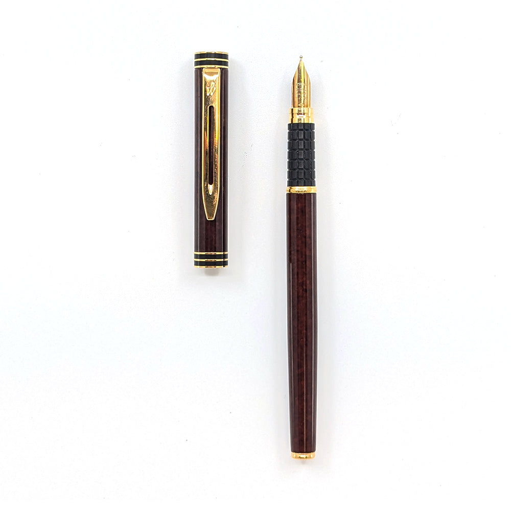 Vintage Waterman Exclusive Bordeaux Marble Fountain Pen