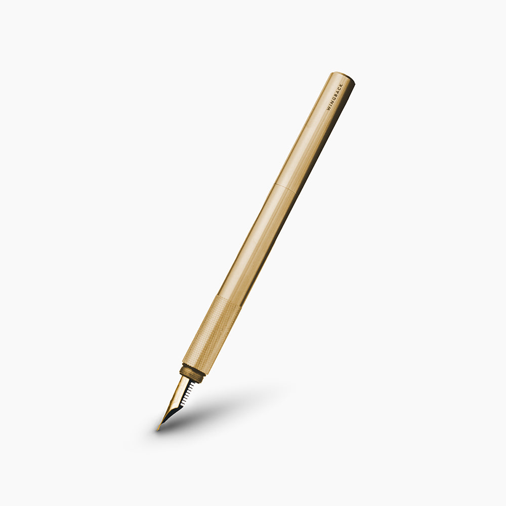 Wingback Brass Fountain Pen