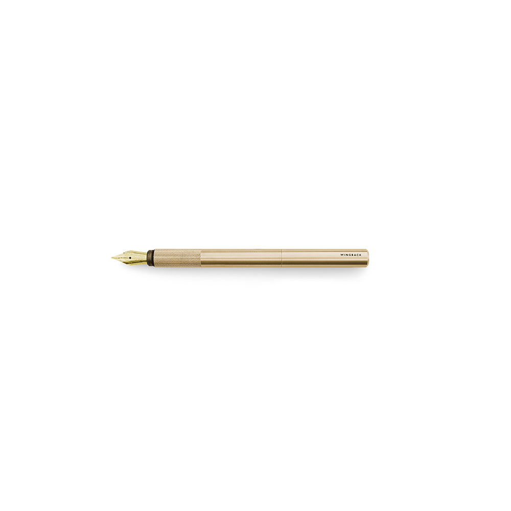 Wingback Brass Fountain Pen