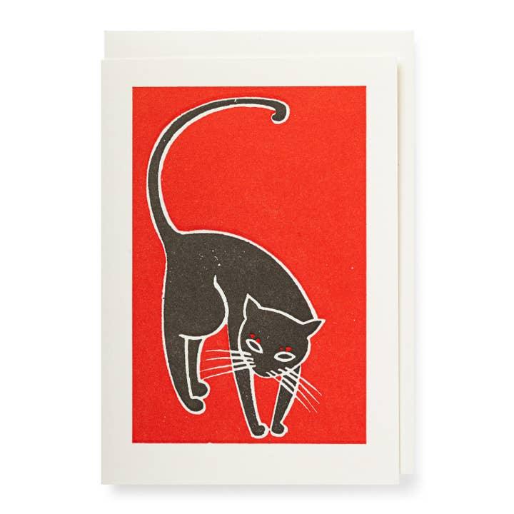 Archivist Black Cat Note Card - Laywine's