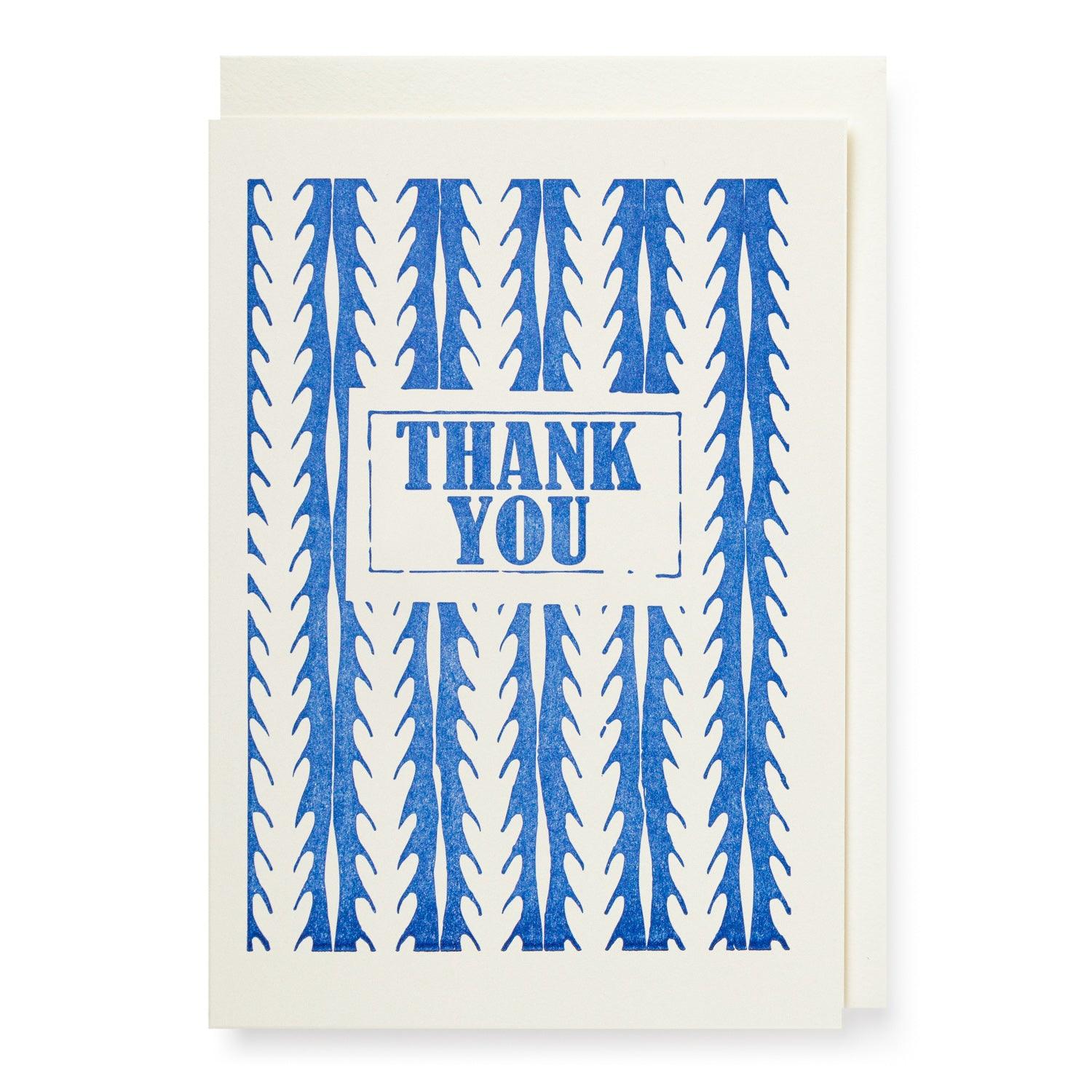 Archivist Thank You Pattern Note Card - Laywine's