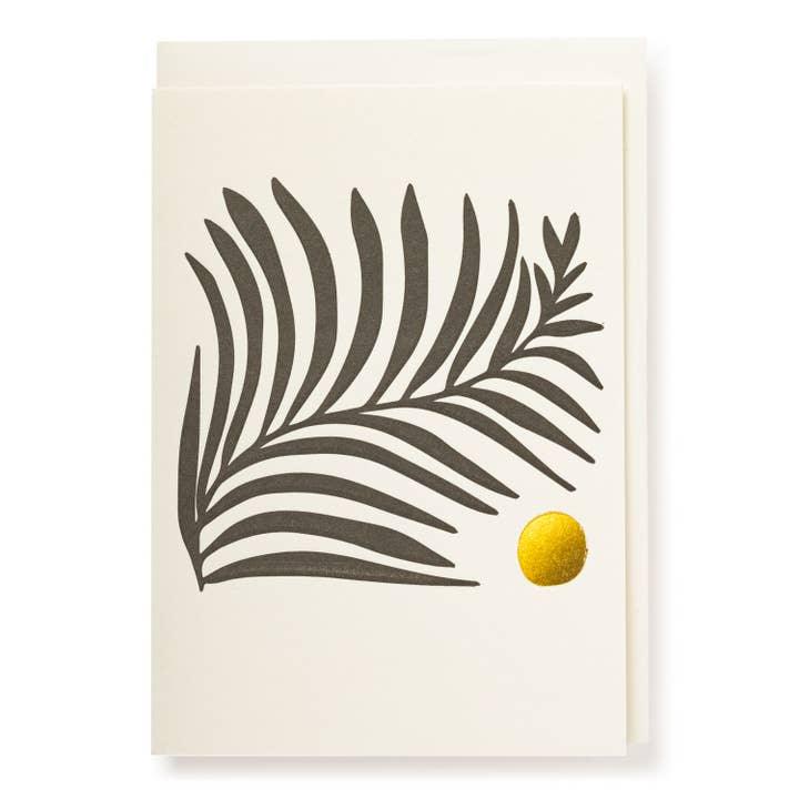 Archivist White Fern Note Card - Laywine's