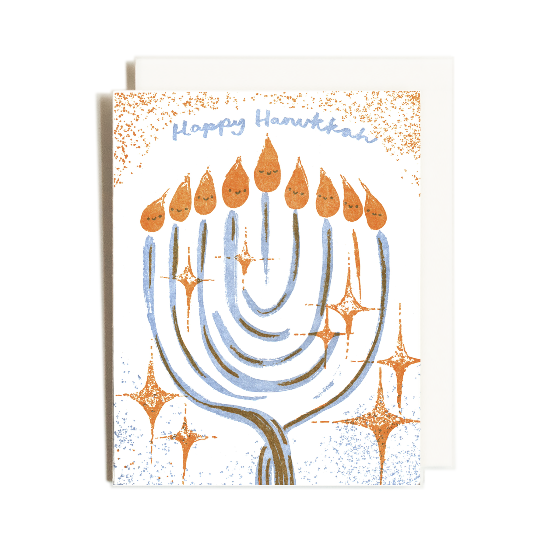 Homework Letterpress Hanukkah Card