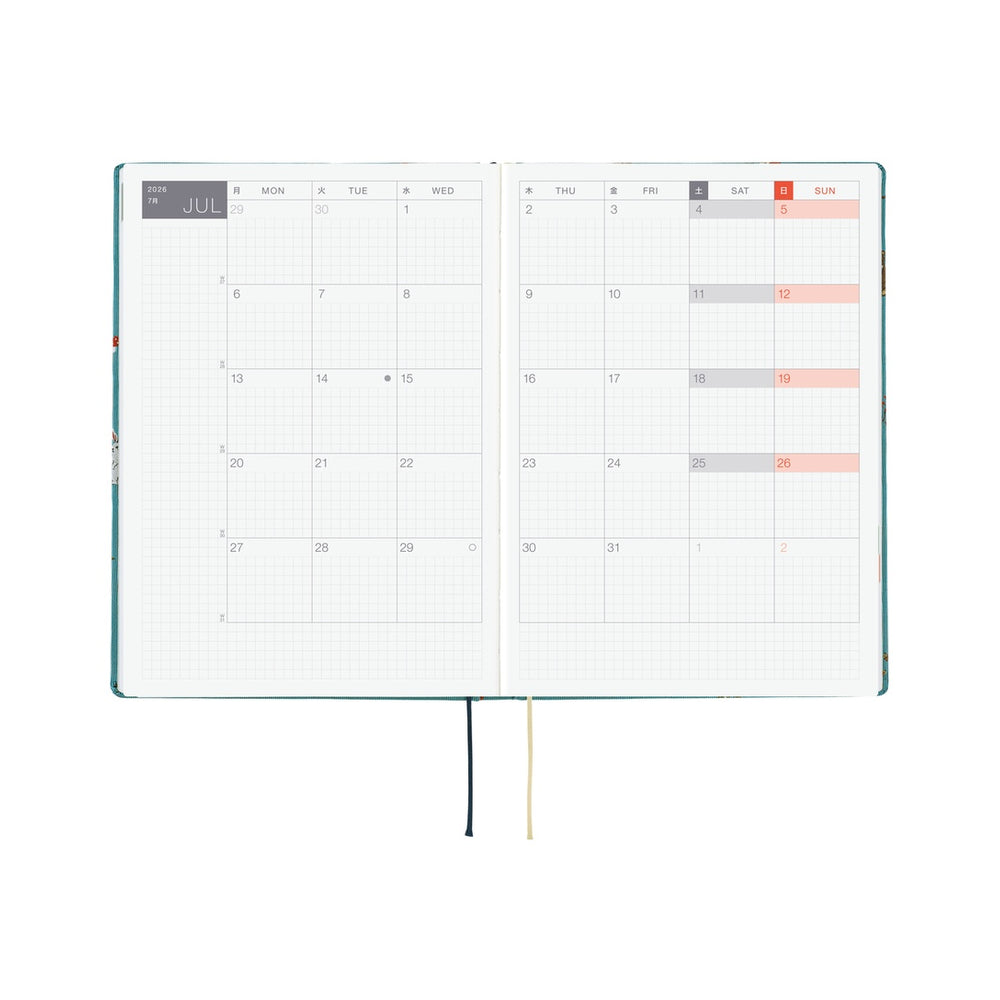 Hobonichi A5 HON Bow & Tie: In the Forest 2026