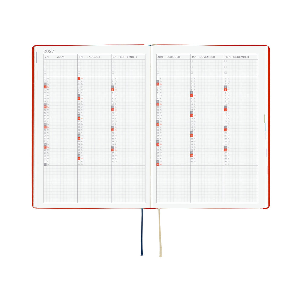 Hobonichi A5 HON Yumi Kitagishi: White Cat and Rabbit’s Tea Room 2027