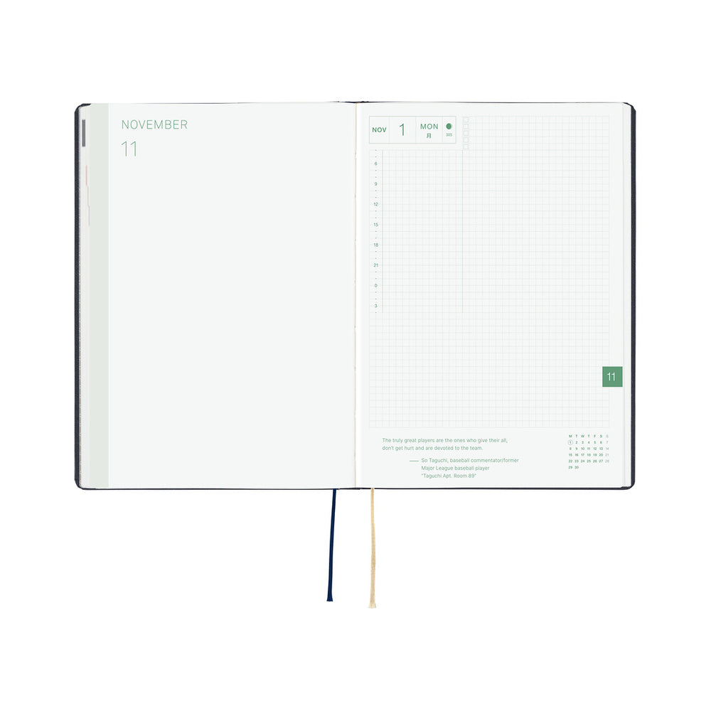 Hobonichi A5 HON Slash (Navy) 2027