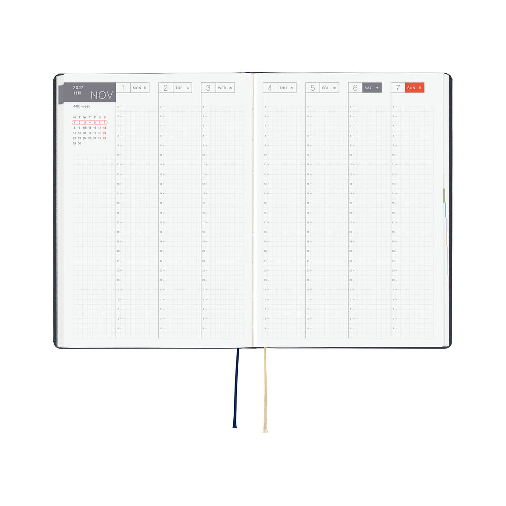 Hobonichi A5 HON Slash (Navy) 2027