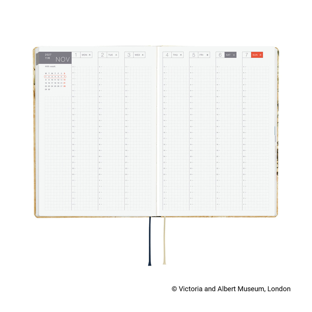 Hobonichi A5 HON V&A Series: Vine 2027