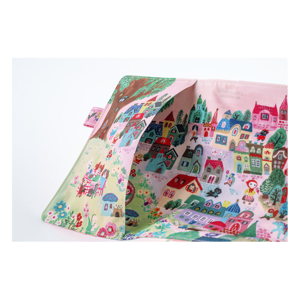 Hobonichi A5 Cover Yumi Kitagishi: White Cat Village