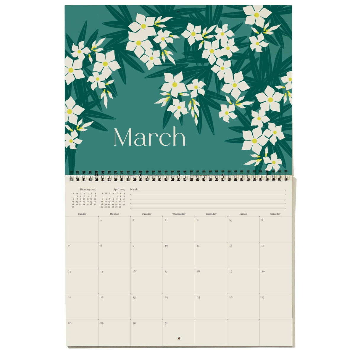 Snow & Graham 2027 Write-On Calendar, view 5