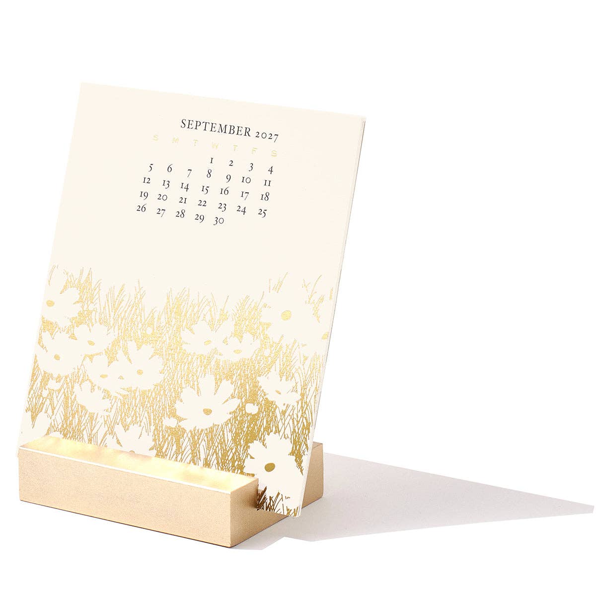 Snow & Graham 2027 Special Edition Gold Foil Desk Calendar, view 5