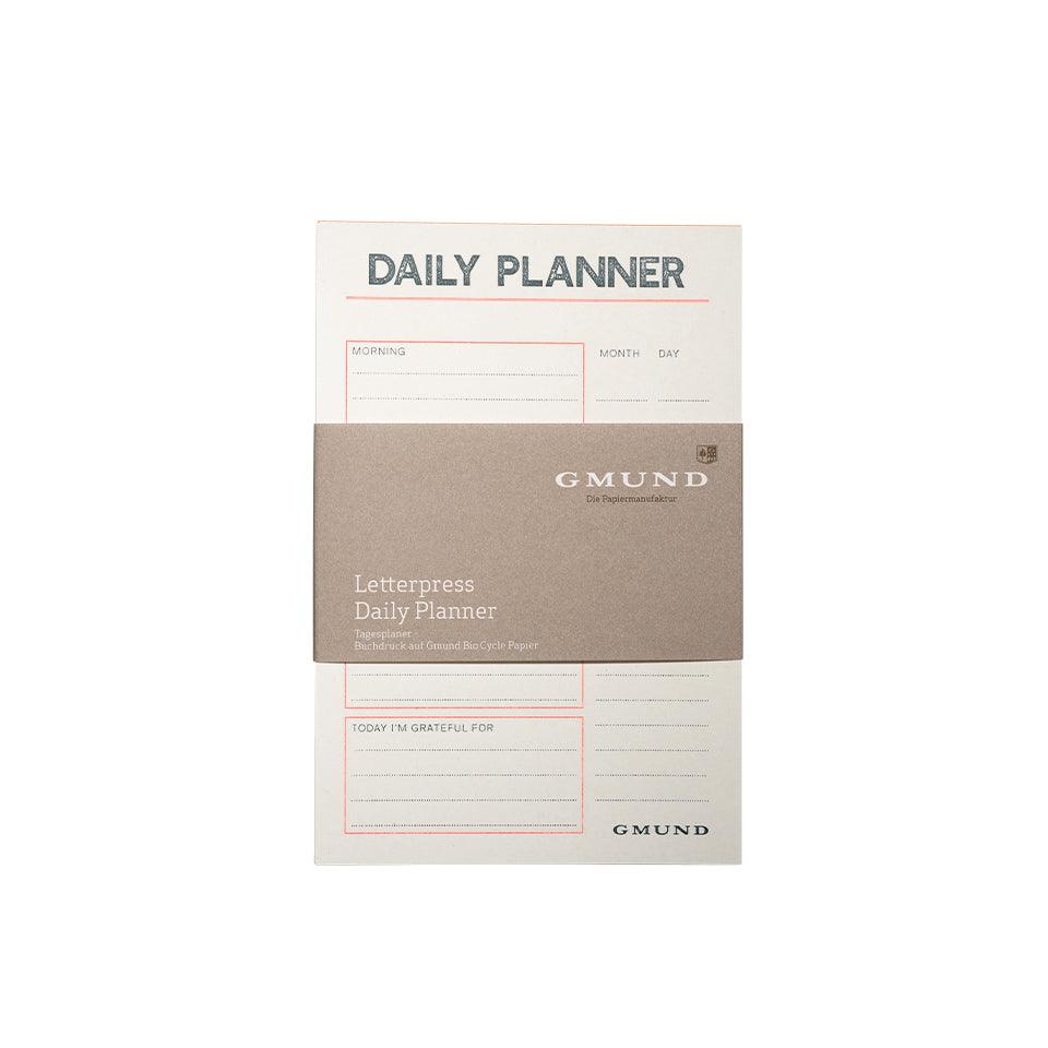 Gmund Letterpress Daily Planner Orange/Blue - Laywine's
