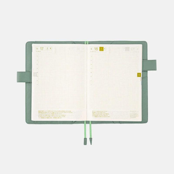 Hobonichi A5 Cousin Cover, Leather: TS Water Green - Laywine's