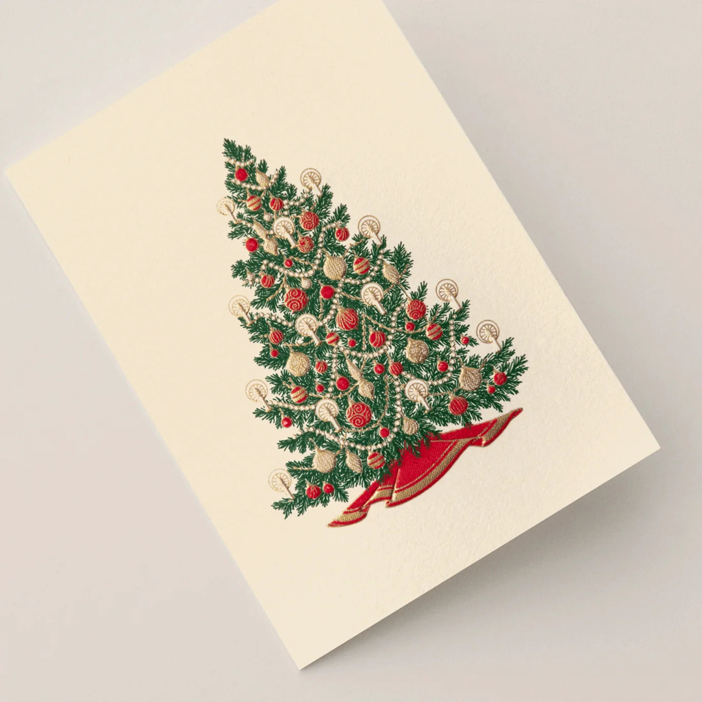 Crane Christmas Tree Box of 8 Enclosure Cards