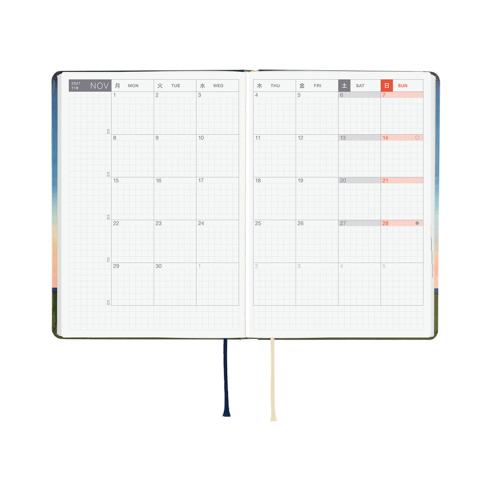 Hobonichi A6 HON Hiroko Kubota: String Telephone Until the Moon is Full 2027