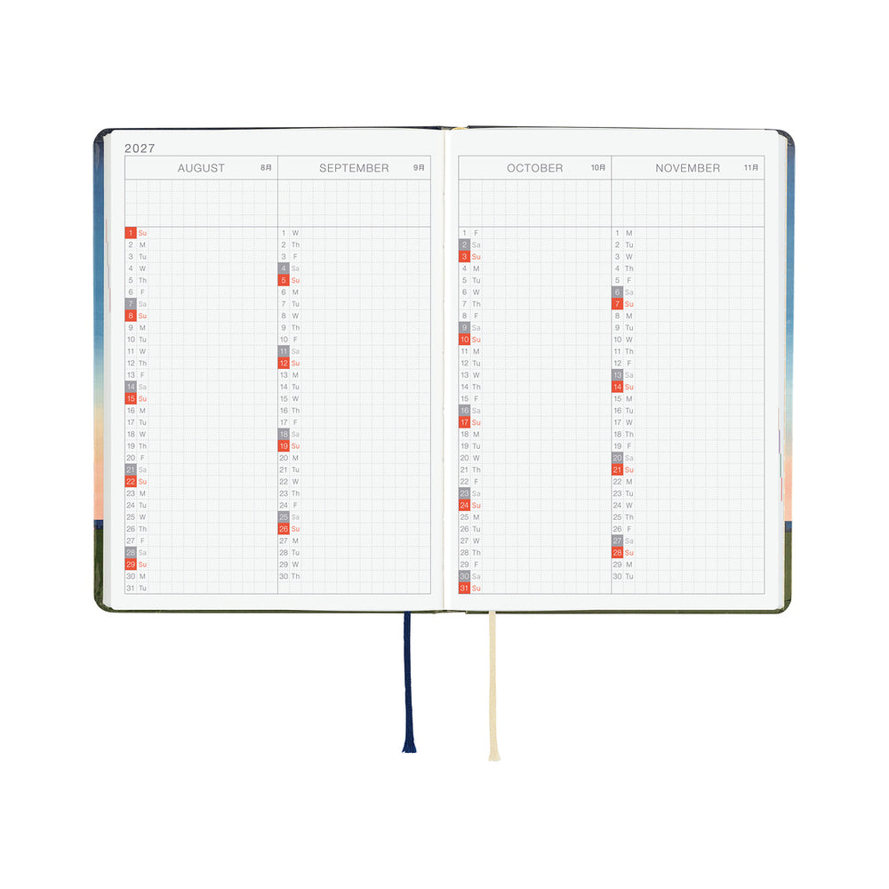 Hobonichi A6 HON Hiroko Kubota: String Telephone Until the Moon is Full 2027