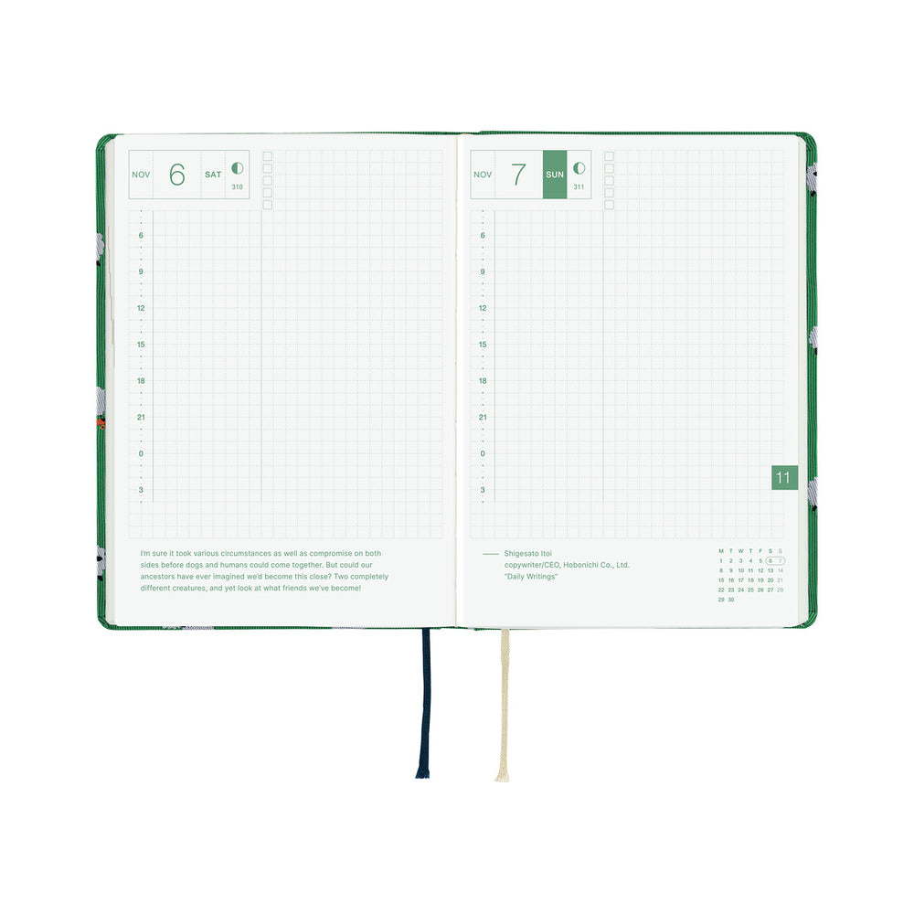 Hobonichi A6 HON Bow & Tie: Sheep Sheep Sheep 2027