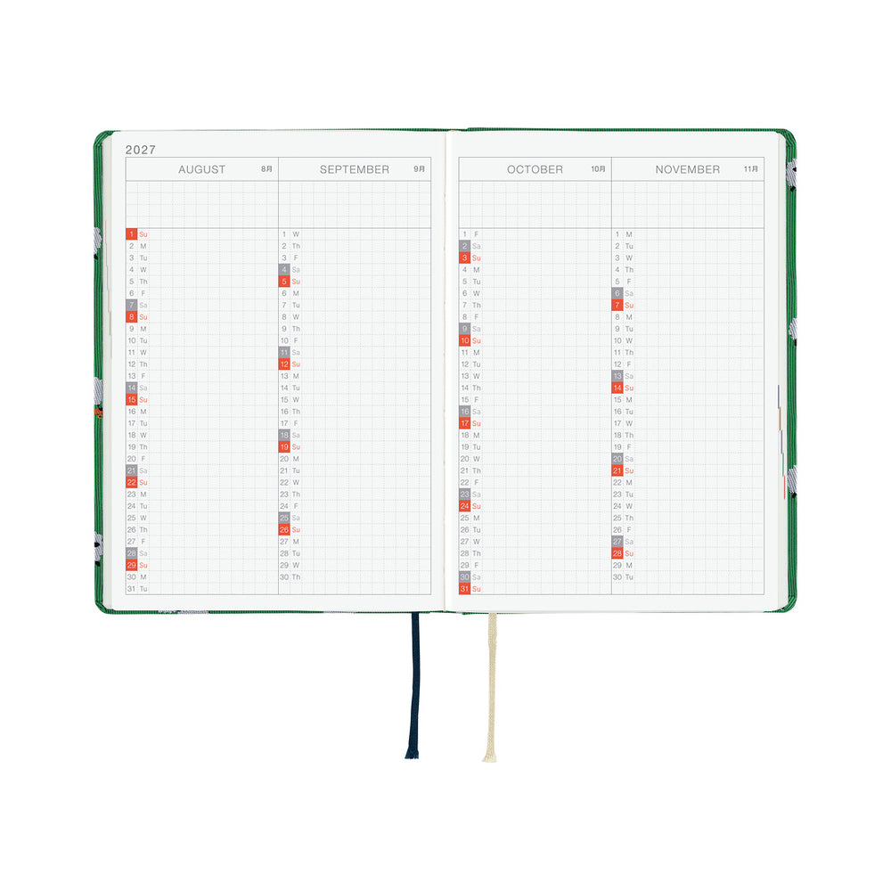Hobonichi A6 HON Bow & Tie: Sheep Sheep Sheep 2027