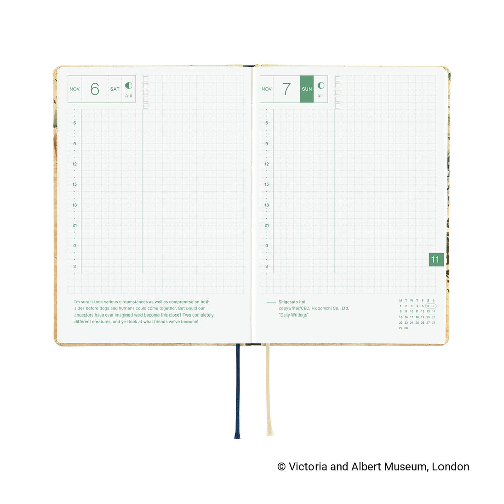 Hobonichi A6 HON V&A Series: Vine 2027