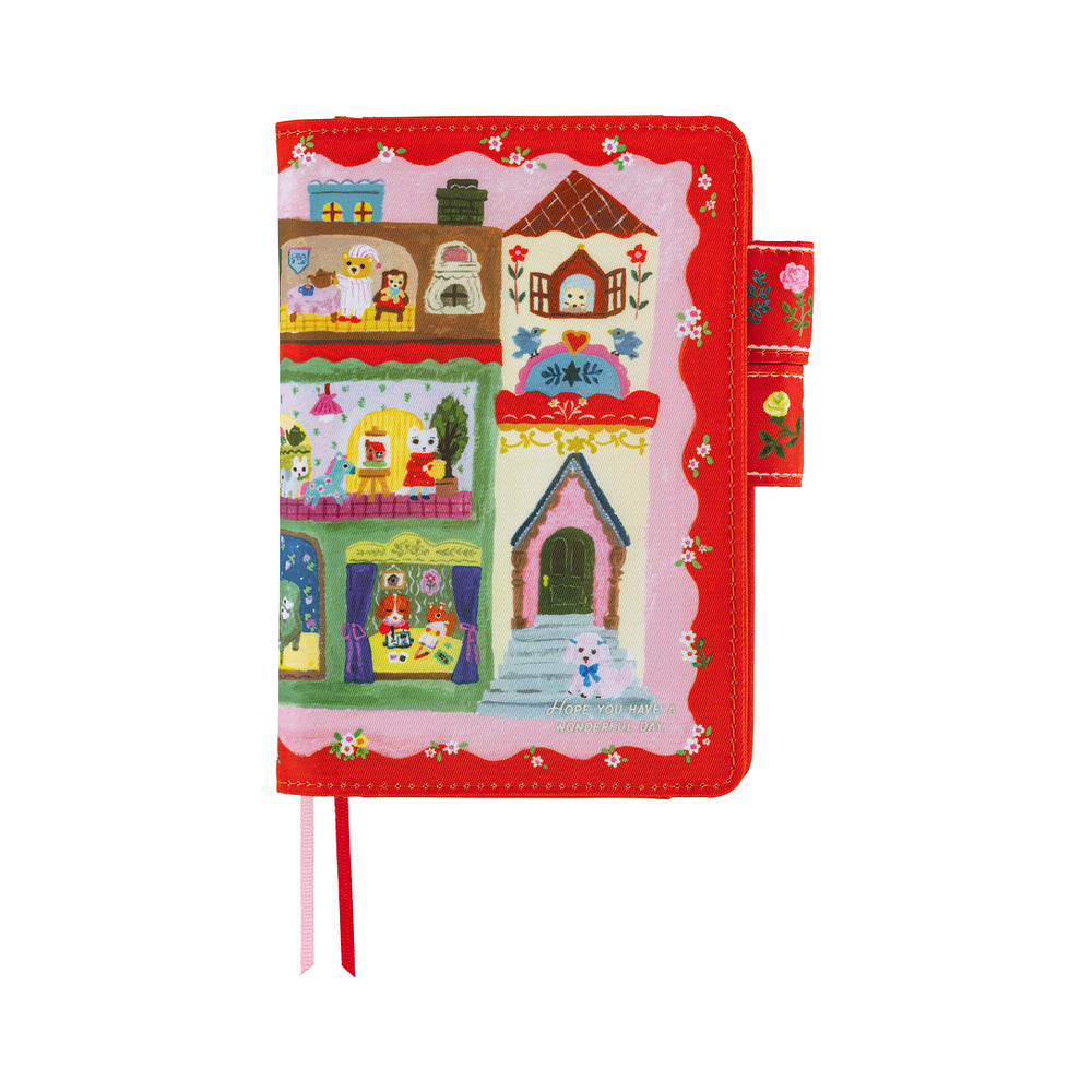 Hobonichi A6 Cover Yumi Kitagishi: White Cat House