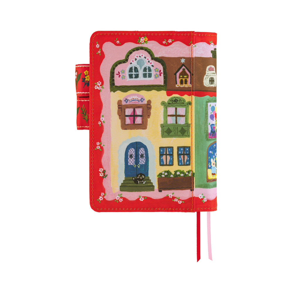 Hobonichi A6 Cover Yumi Kitagishi: White Cat House