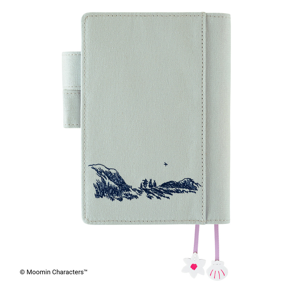 Hobonichi A6 Cover Moomin: My Yard (Pale Mint)