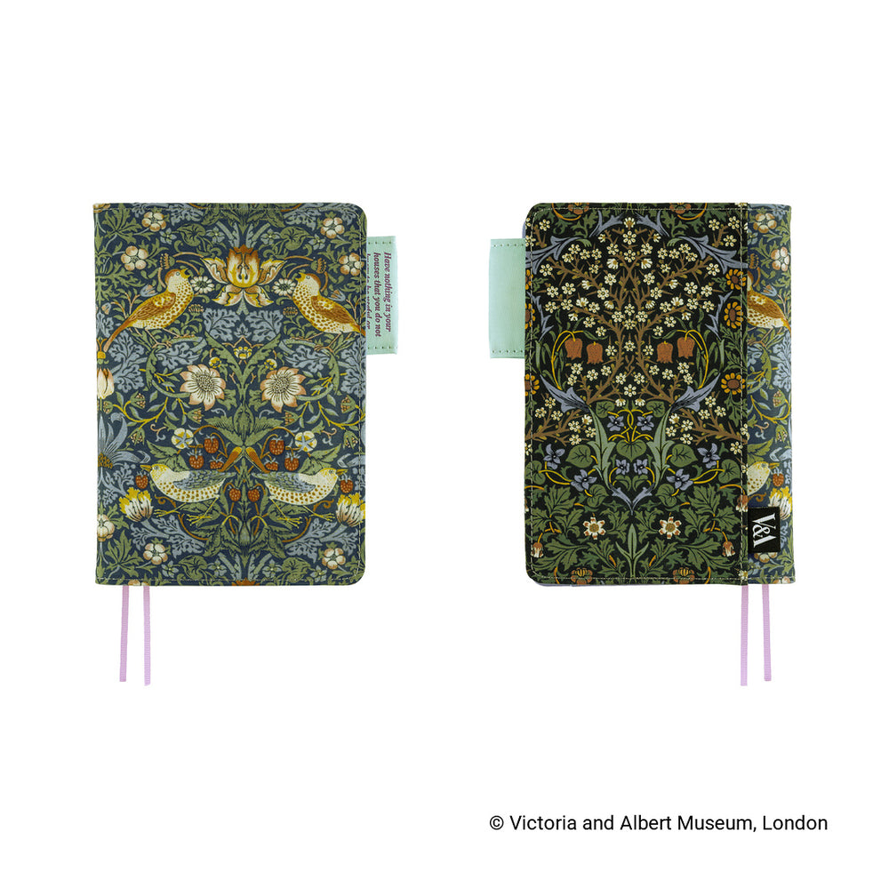 Hobonichi A6 Cover V&A Series: Strawberry Thief