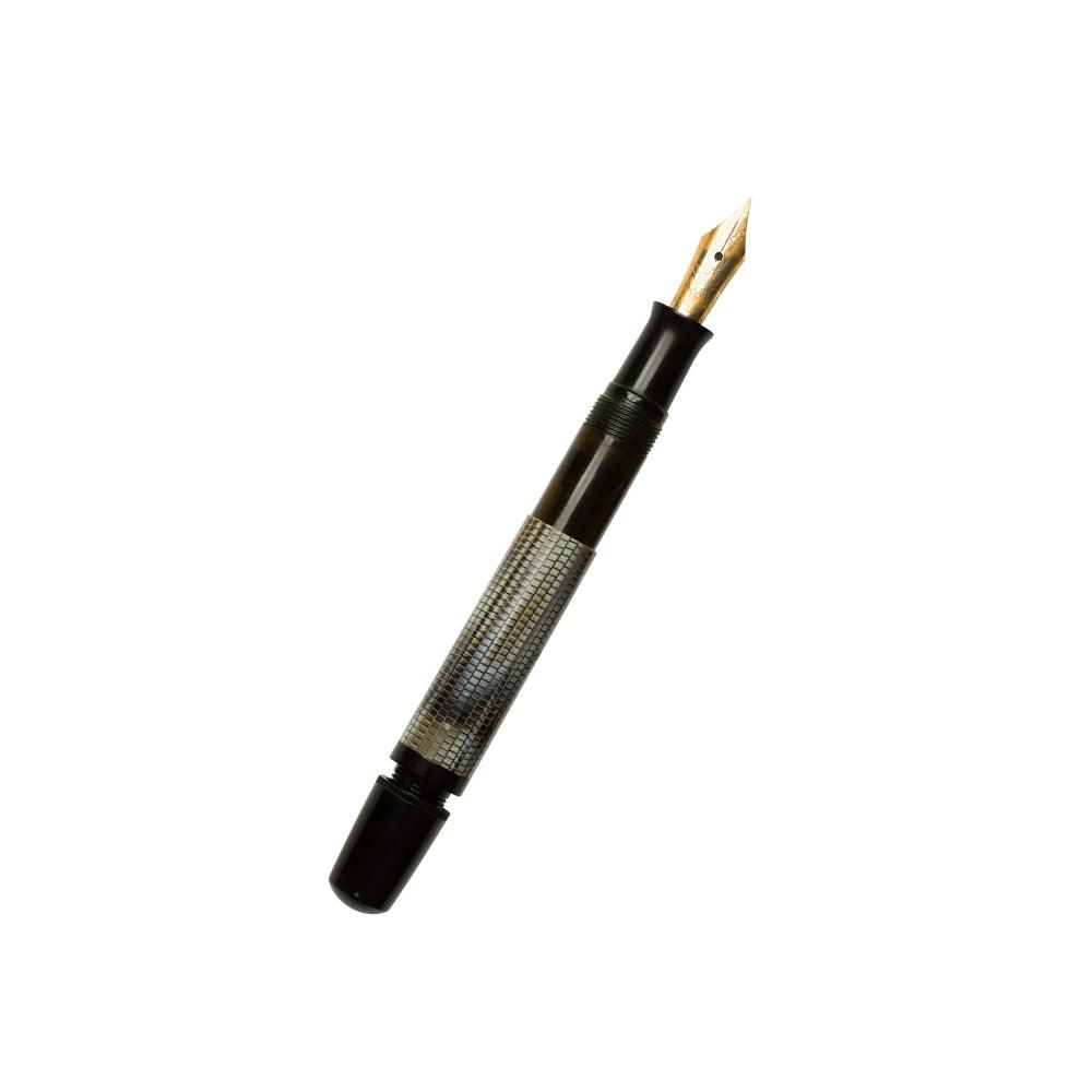 Pelikan 100N Lizard Piston Fountain Pen, 14k EF and MP set, c1940’s - Laywine's