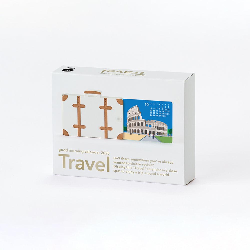 Good Morning Travel Desk Calendar 2025