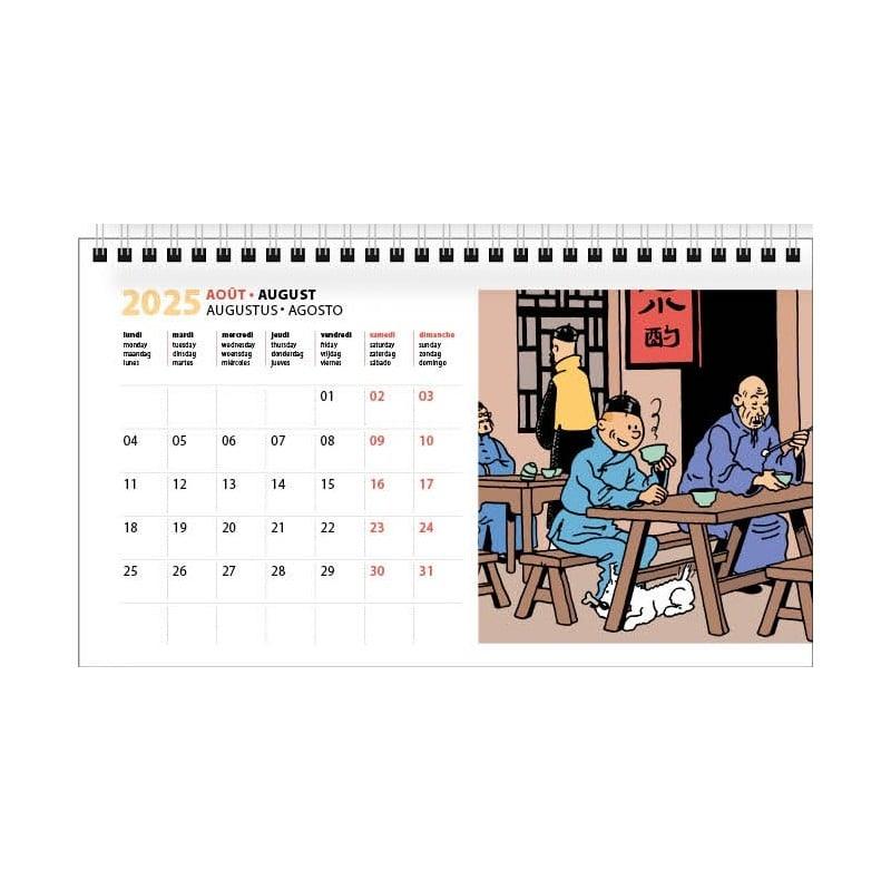 Tintin Desk Calendar 12.5x21cm 2025