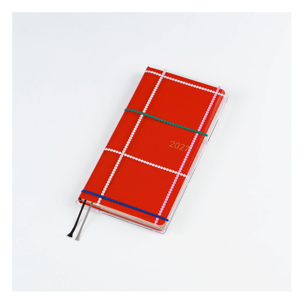 Hobonichi Yoshie Watanabe: Clear Cover for Weeks (Dotted Plaid)