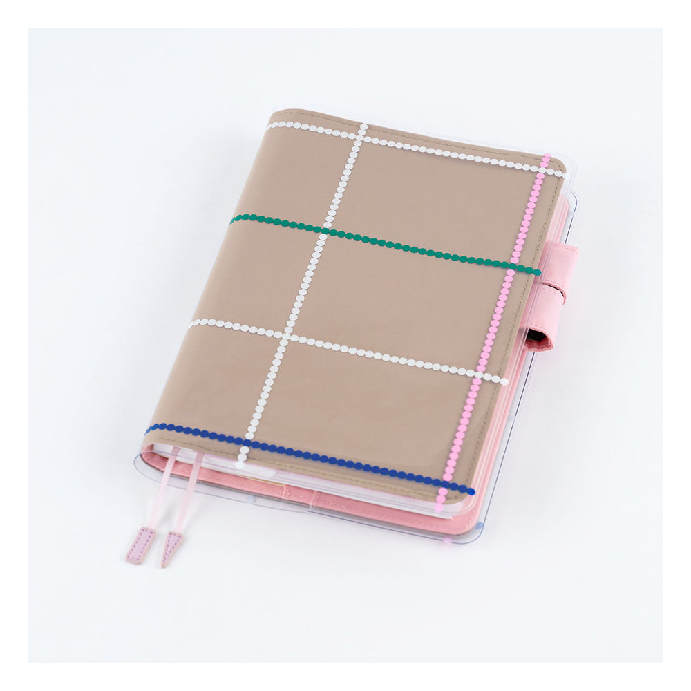 Hobonichi Yoshie Watanabe: Cover on Cover for A5 Size (Dotted Plaid)