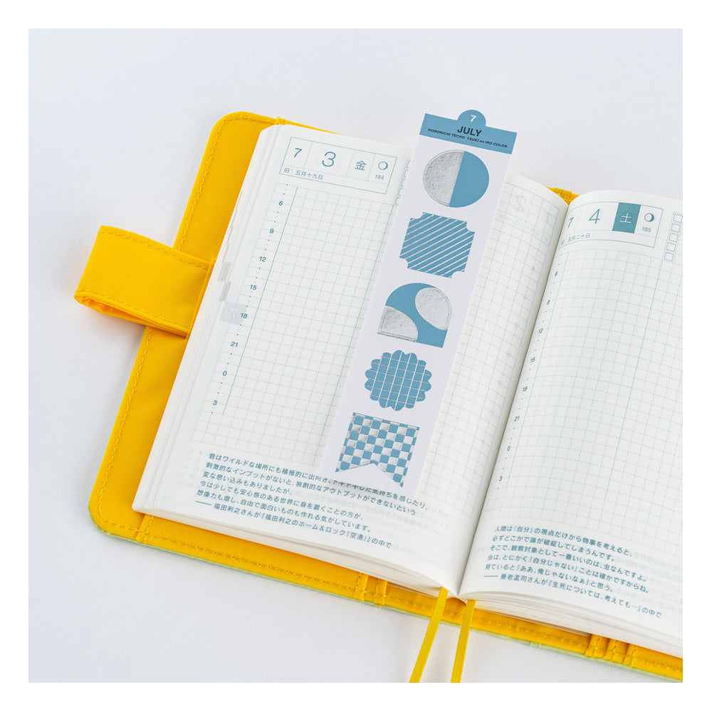 Hobonichi TSUKI no IRO: Bookmark-Style Foil-Pressed Stickers