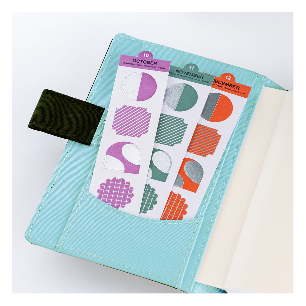 Hobonichi TSUKI no IRO: Bookmark-Style Foil-Pressed Stickers