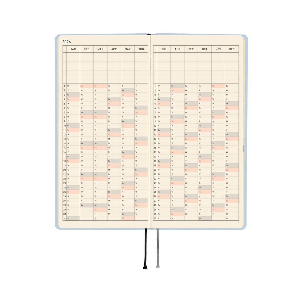 Hobonichi Weeks Colors: Sky Mist 2026