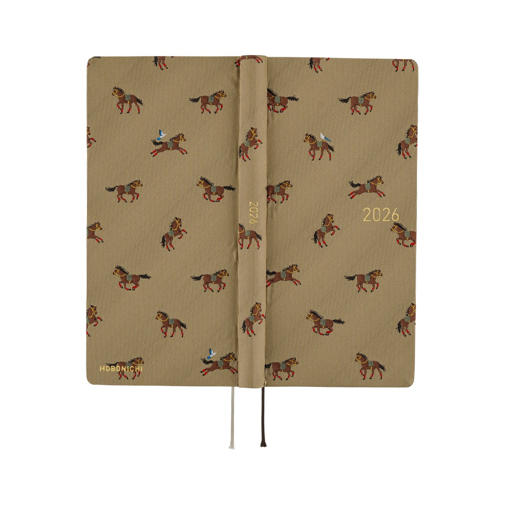 Hobonichi Weeks MEGA Bow & Tie: Galloping Horses 2026