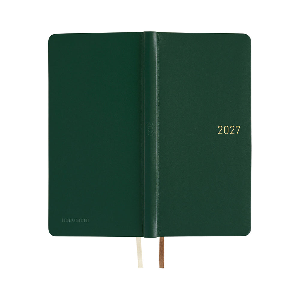 Hobonichi Weeks Leather: Forest Green 2027