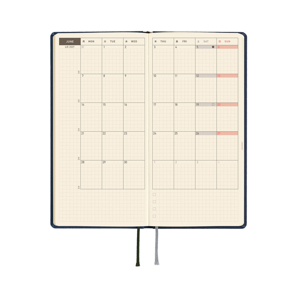 Hobonichi Weeks Colors: Midnight Blue 2027