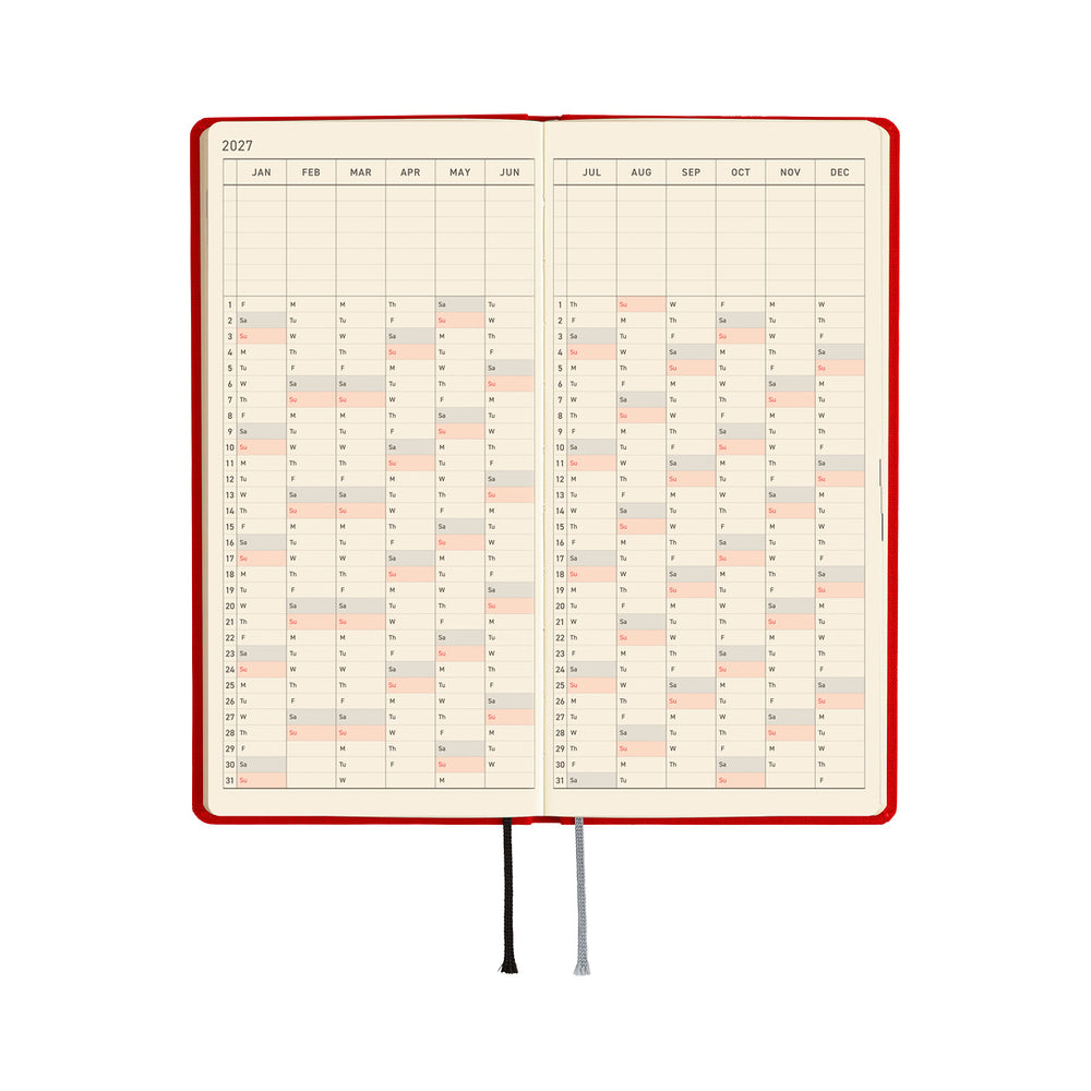 Hobonichi Weeks Colors: Poppy Red 2027