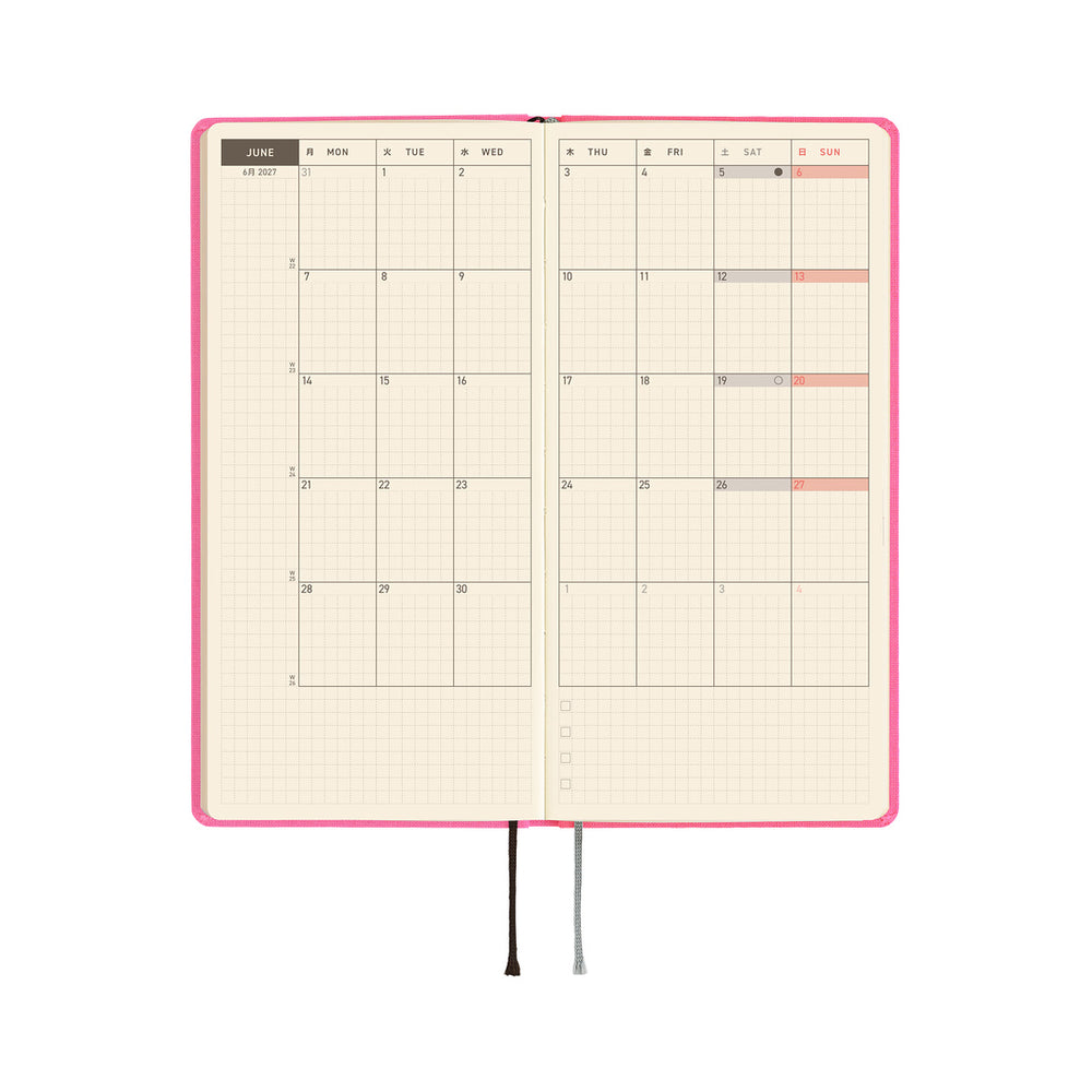 Hobonichi Weeks Colors: Pink Sapphire 2027
