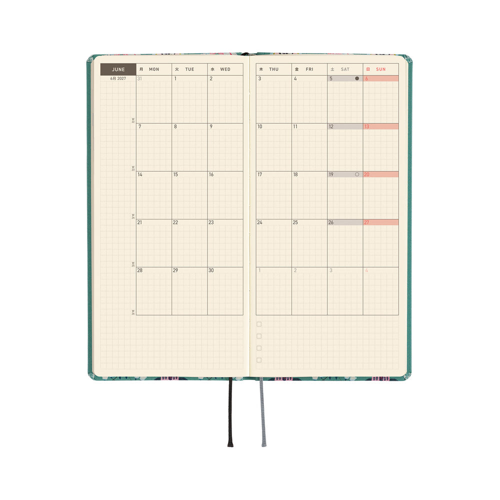Hobonichi Weeks Yumi Kitagishi: White Cat Wallpaper 2027