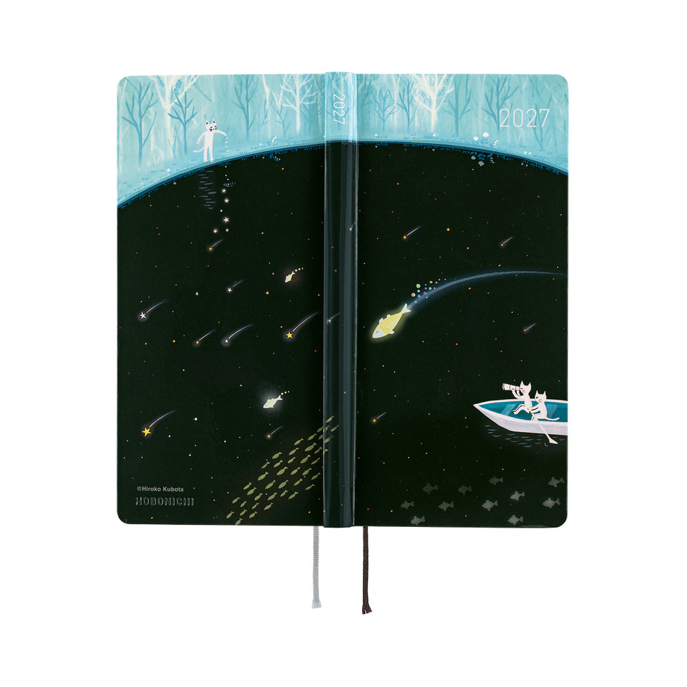 Hobonichi Weeks Hiroko Kubota: Meteor Shower in the Light Blue Forest 2027