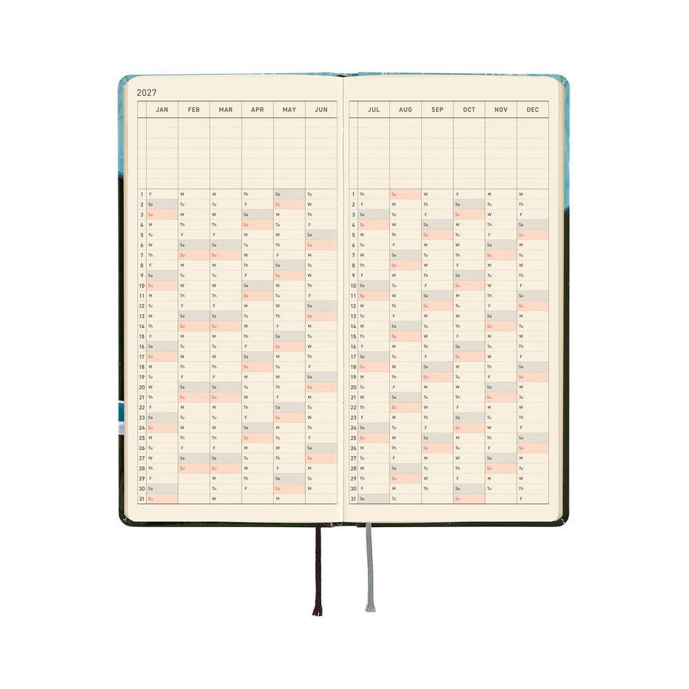 Hobonichi Weeks Hiroko Kubota: Meteor Shower in the Light Blue Forest 2027