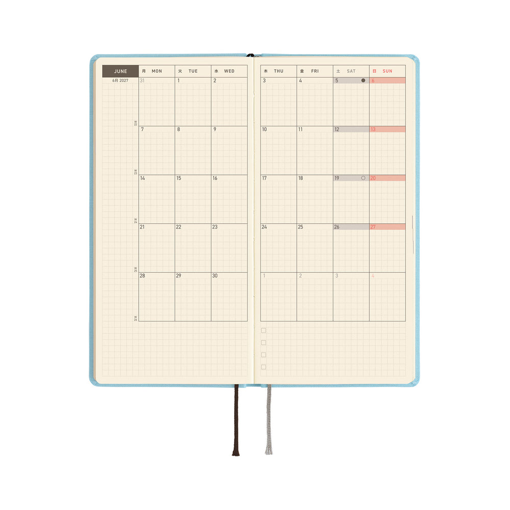 Hobonichi Weeks MEGA Colors: Sea Glass 2027